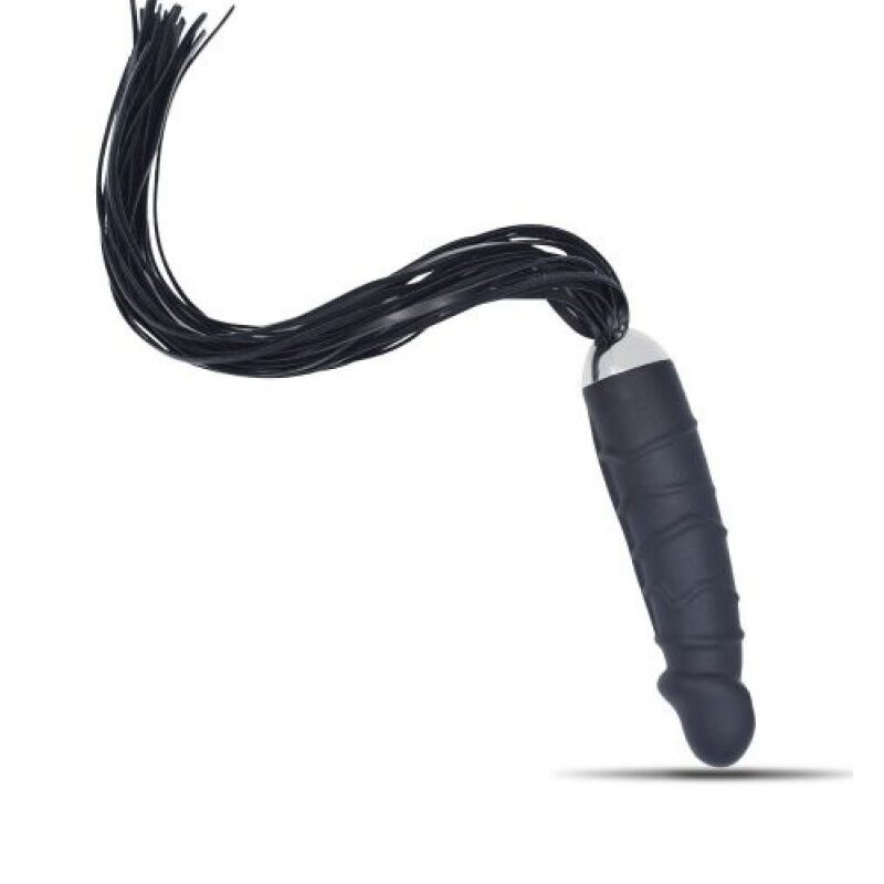 Szilikon dong korbáccsal.