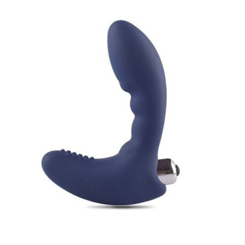 Kék szilikon prosztata vibrátor.