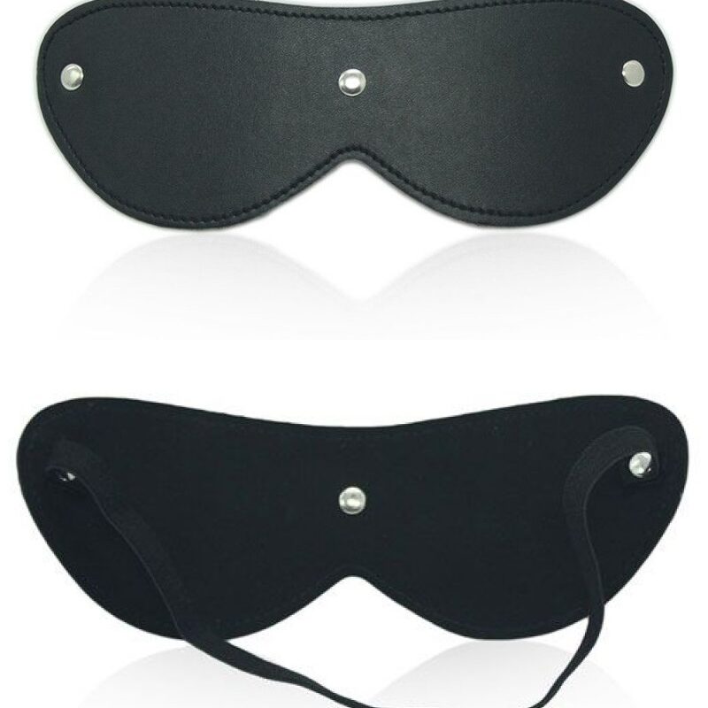 Műbőr gumis szem maszk.