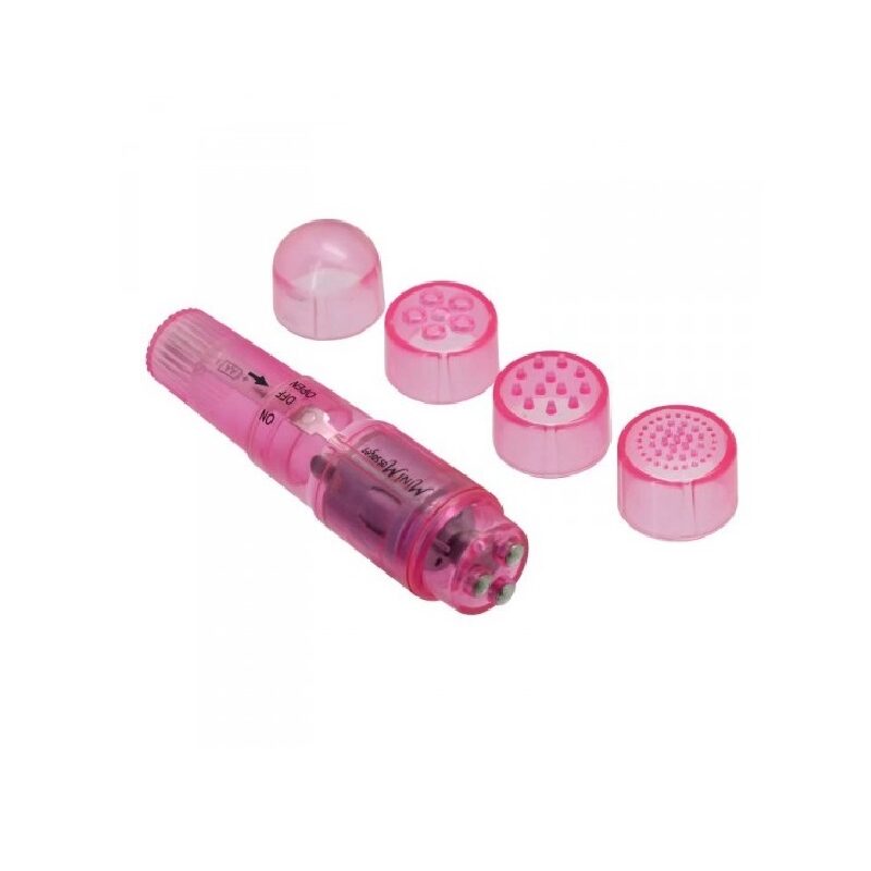 Minimassager-pink+4feltét.
