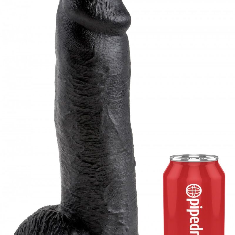 King Cock With Balls 30.5cm-black.