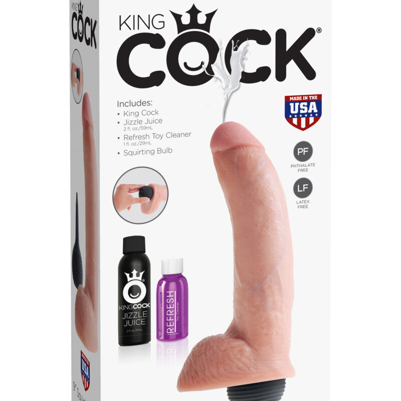 King Cock SQUIRTING COCK-23cm.