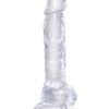 King Cock Clear herés dildó-20cm.