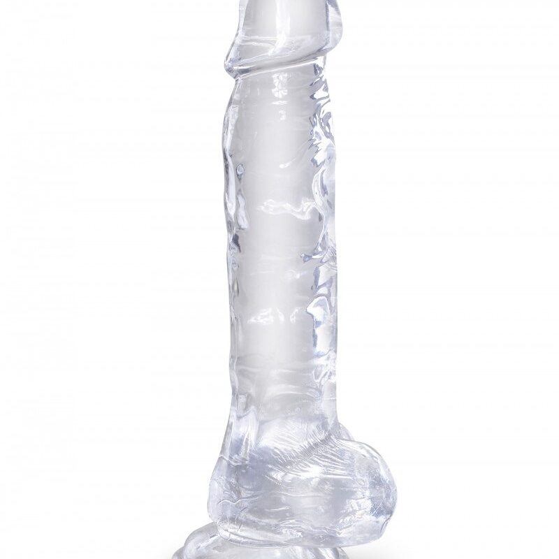 King Cock Clear herés dildó-20cm.