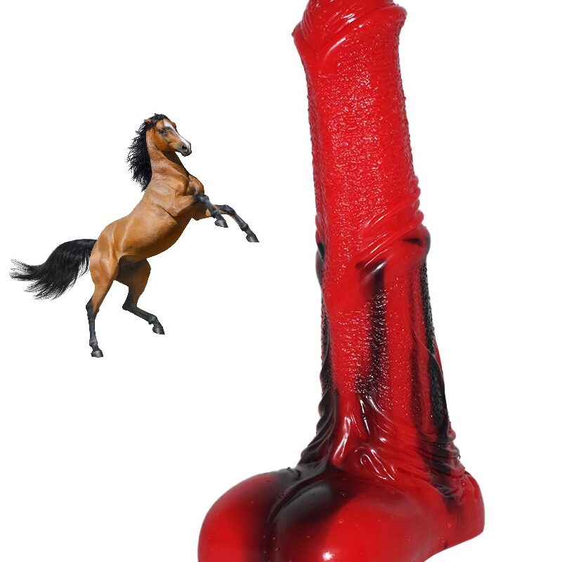 Paripa dildo red-black -24cm.