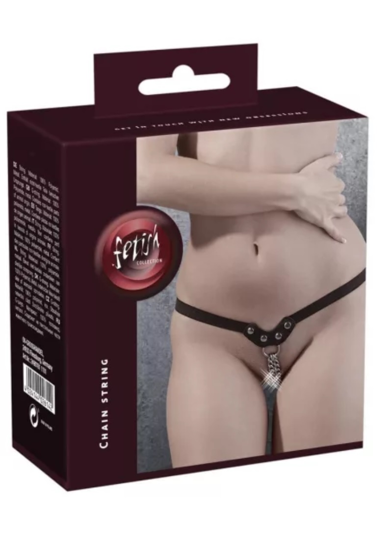 Fetish - szegecses, láncos tanga.