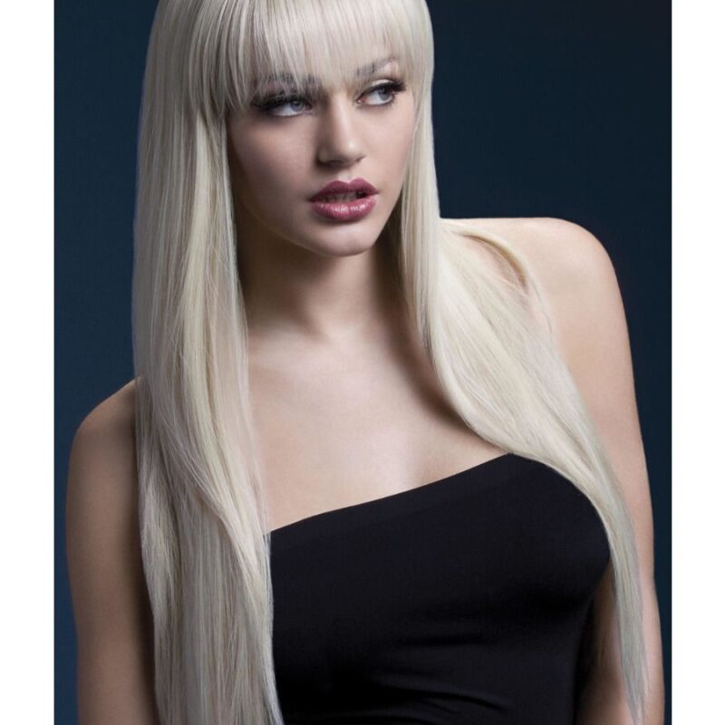 Jessica hullámos hosszú szőke paróka-66cm.