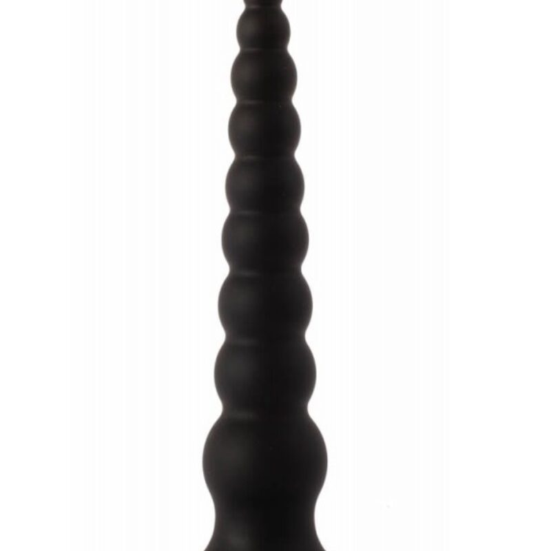 Hosszú bordás szilikon anal plug -24cm.