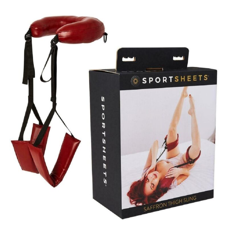 Saffron lábtartó-nyakbaakasztós.