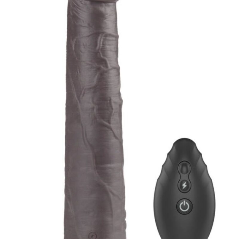 Dual Layered Silicone Rotator Brown,akkus,távirányítós-25cm.