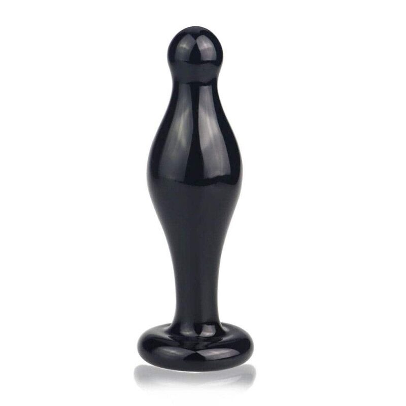 Üveg anál plug fekete-közepes.