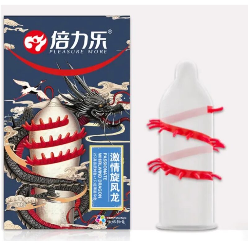 Cyclone dragon condom ,2+1db.