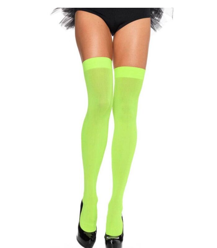 Nylon Over The Knee - NEON ZÖLD.