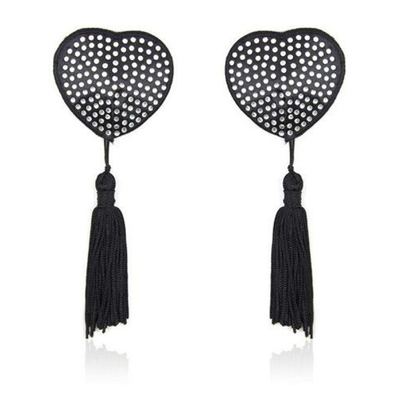 Strasszos bimbóékszer-fekete.