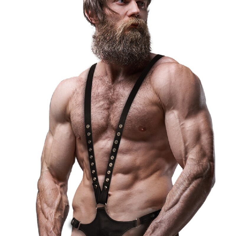 ECO LEATHER BODY STRAP HARNESS MEN.
