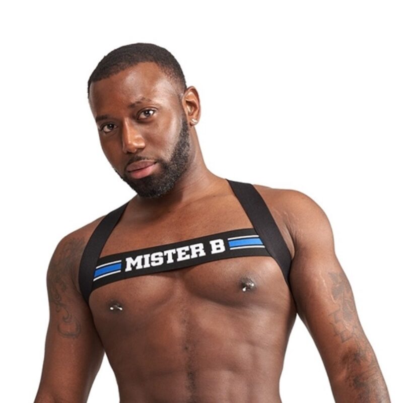 Urban Club harness X-back Striped-kék.