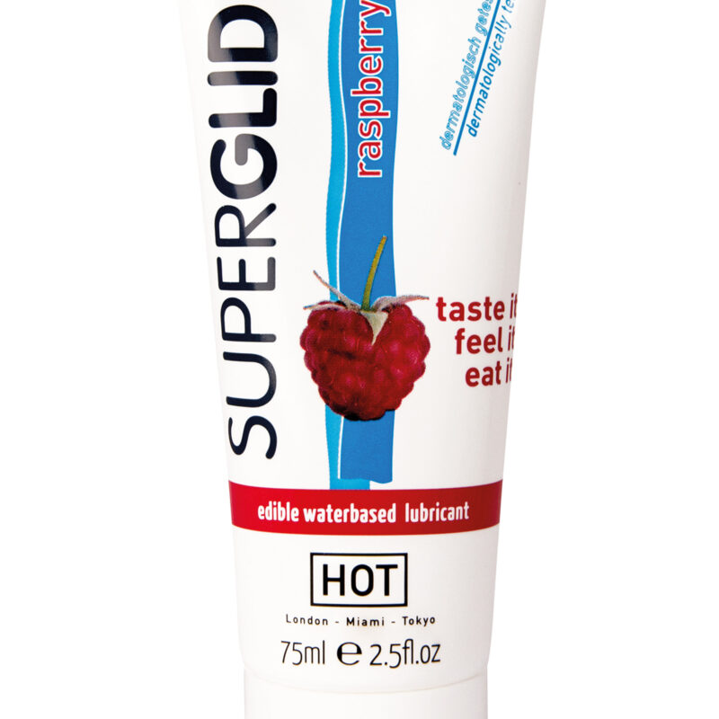 Superglide Edible lubricant -málna-75ml.