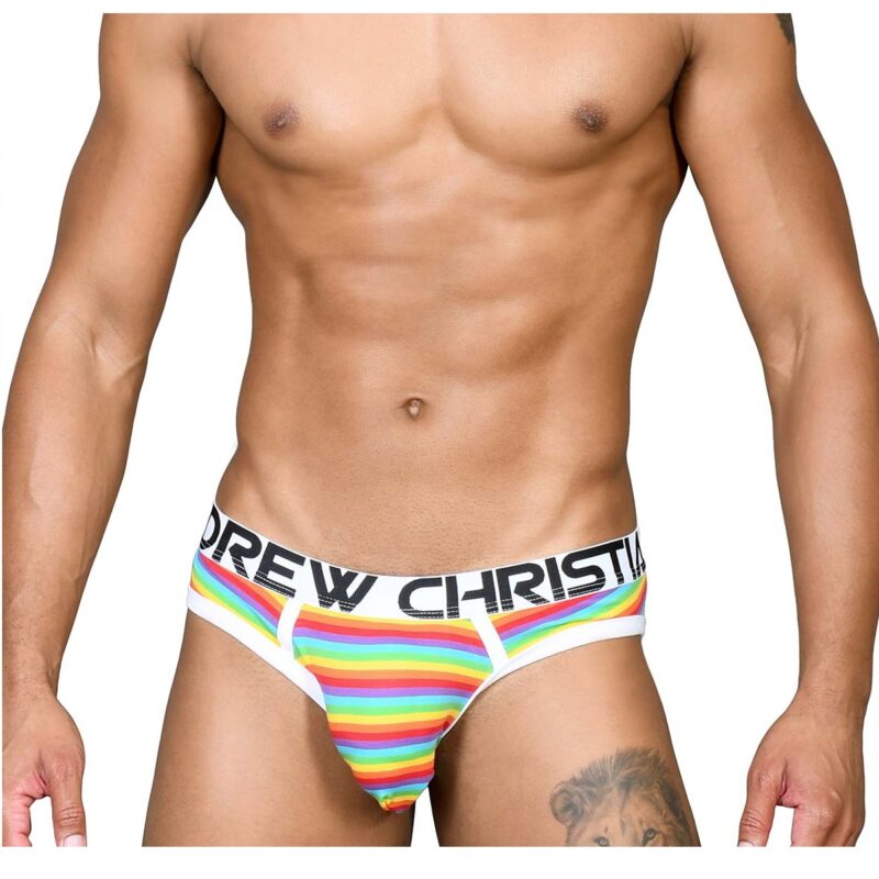 Pride Rainbow Stripe Locker Room Jock. Méret:XL