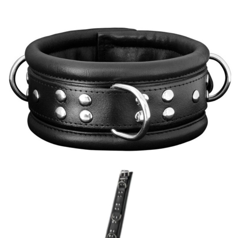 Delux bőr nyakörv.