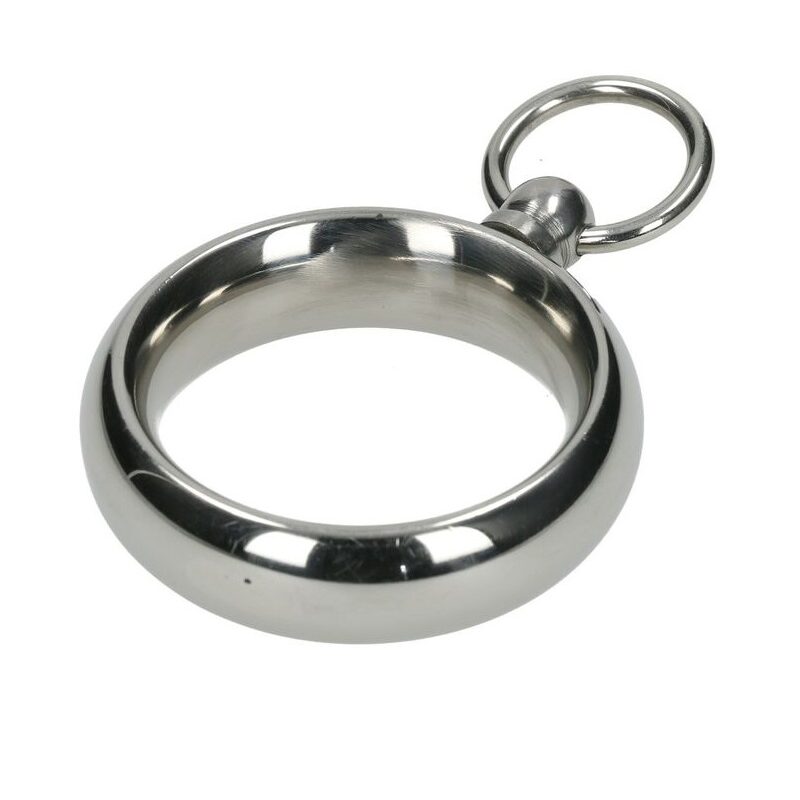 Acél farokgyűrű karikával. Átmérő:50mm