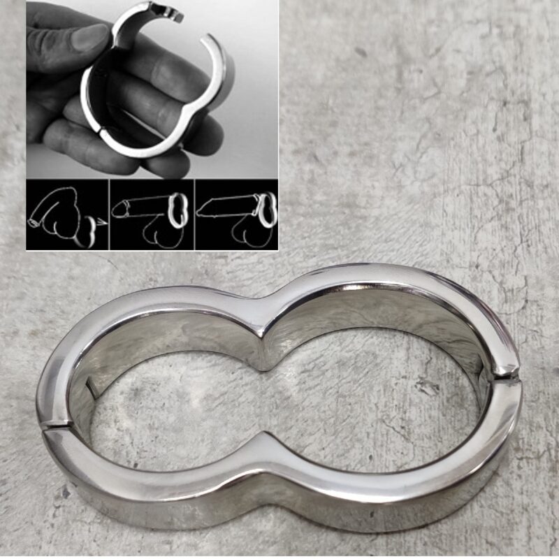 8as acél here és péniszgyűrű.