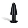 Intruder Black Glass Butt Plug.