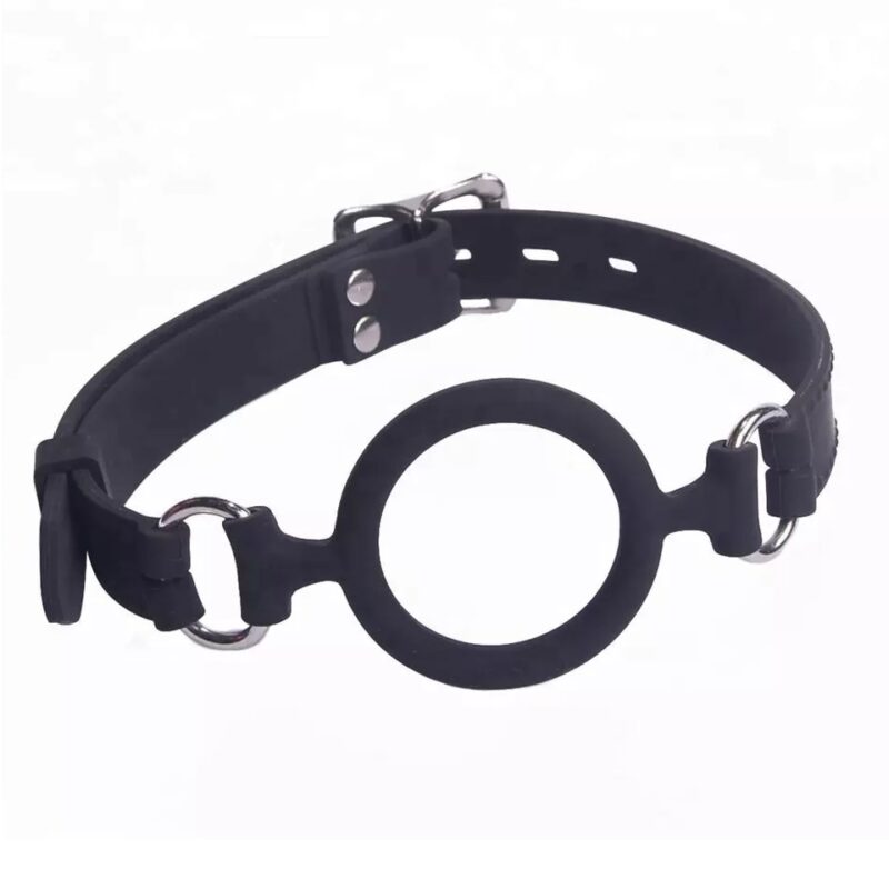 Szájkarika szilikonból,állítható szíjjal.