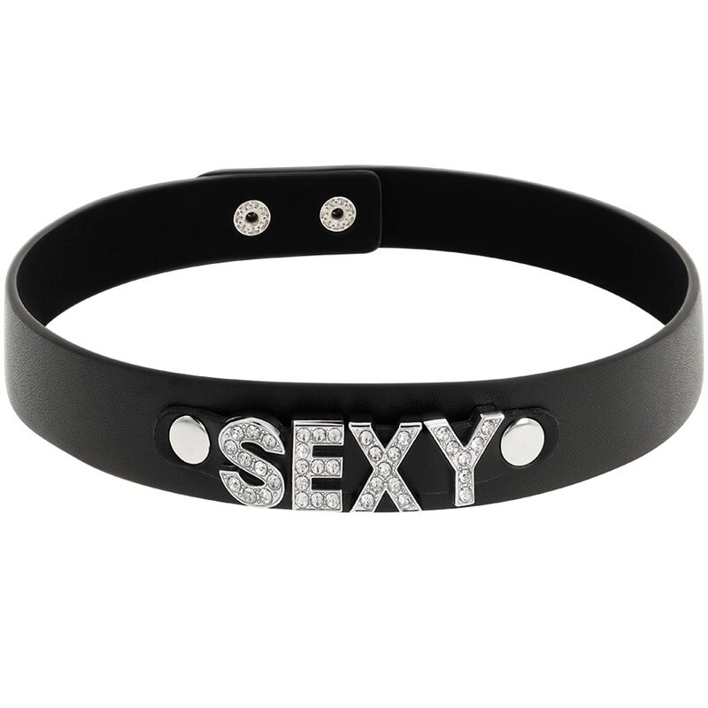 Csillogó SEXY feliratos nyakpánt.