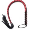 Riga fonott ostor piros-fekete.