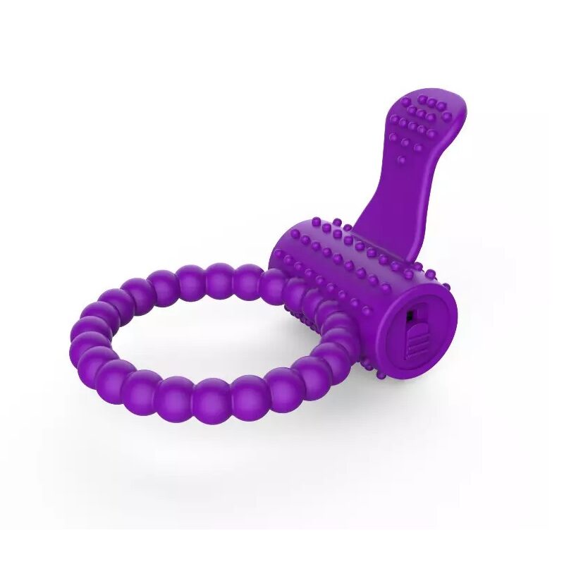 Bobbi lila szilikon vibro péniszgyűrű.