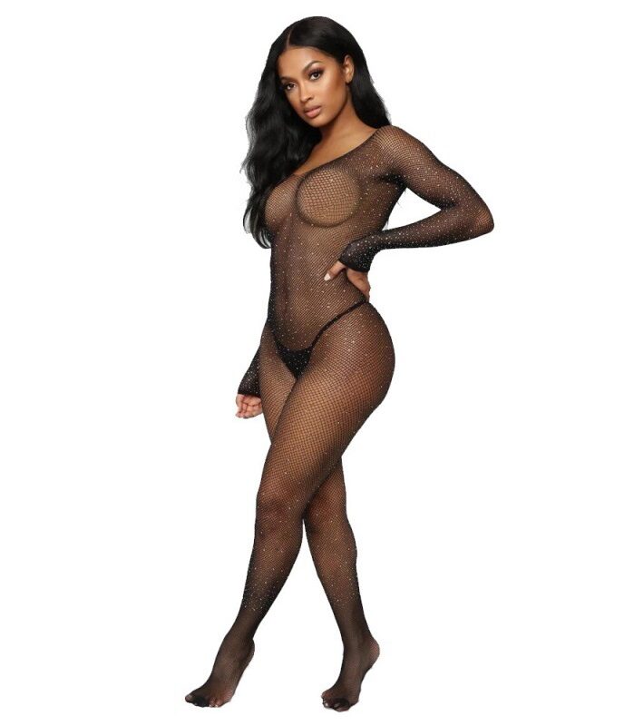 Annerie csillogó strasszos cicaruha.