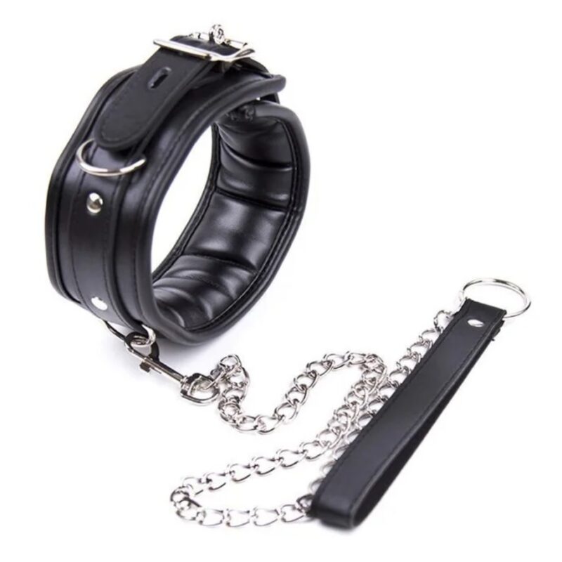 Barcelona nyakörv pórázzal.