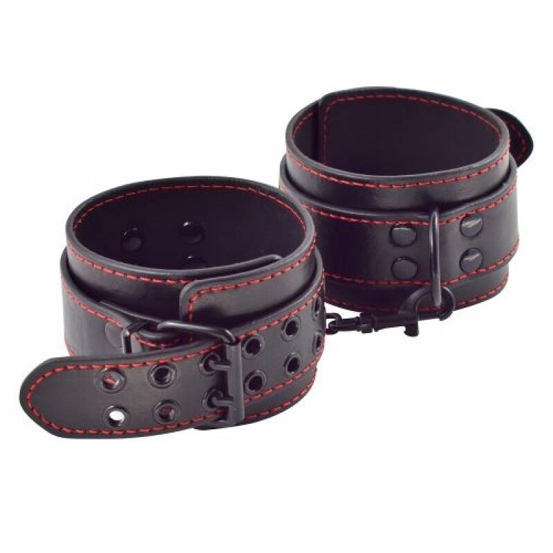 Fekete-piros láb bilincs.