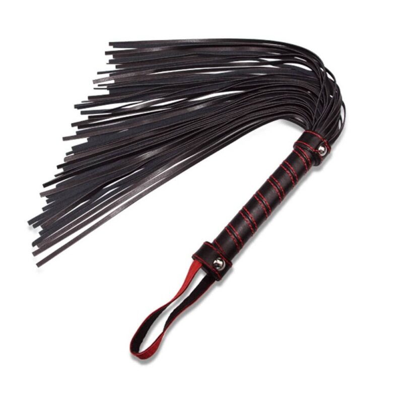 Fekete-piros korbács.