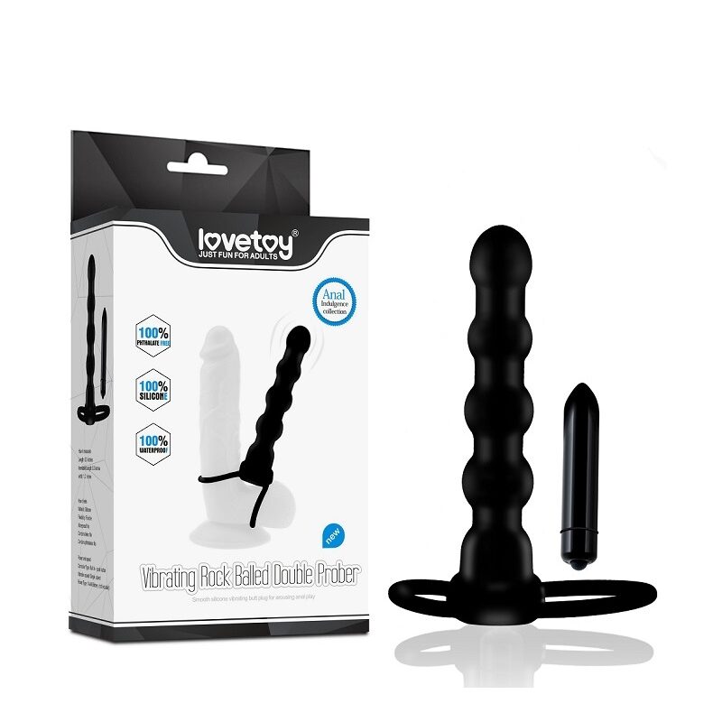 Vibrating silicone Double Prober.