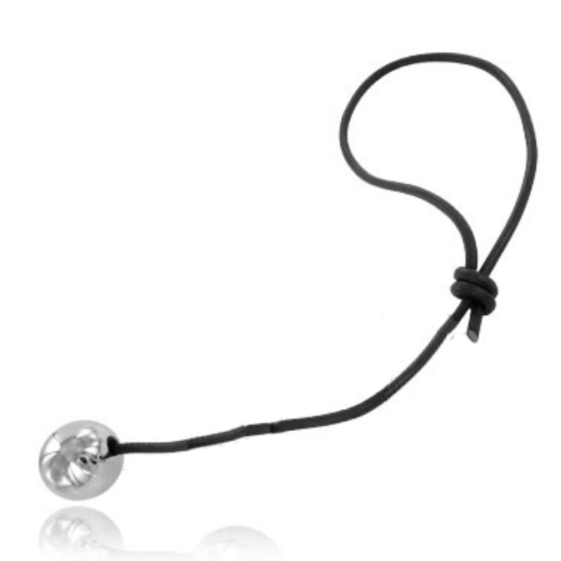 Rozsdamentes golyó bőr szárral-45mm.