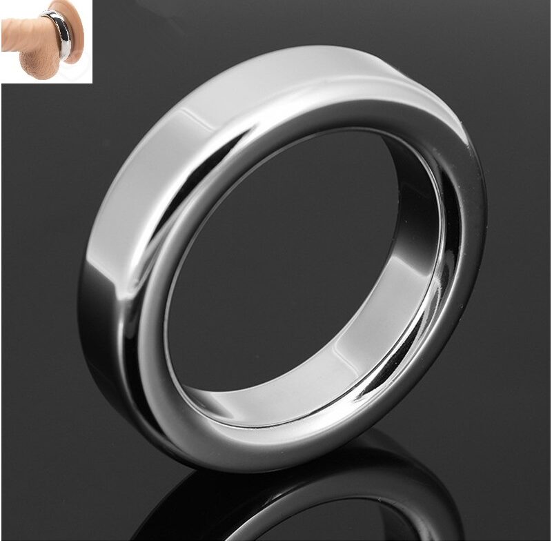 Ragyogó acél péniszgyűrű. Átmérő:47mm