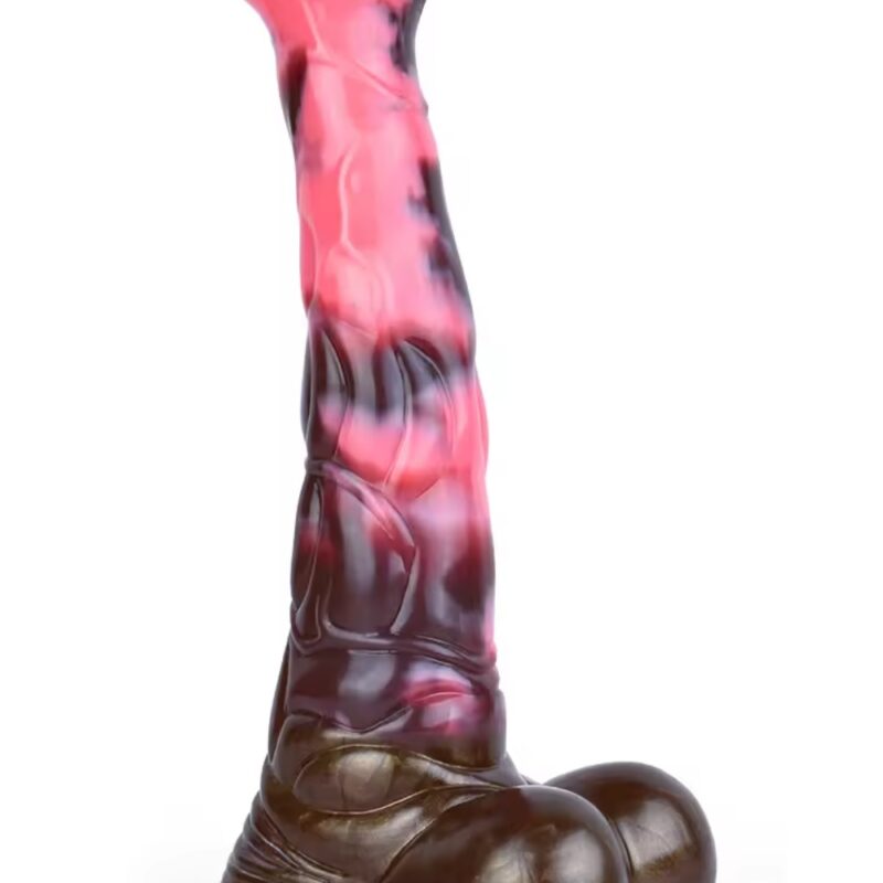 Conner foltos csődör dildó-27cm.