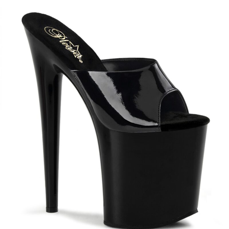 Pleaser Flamingo fekete papucs. 36-os