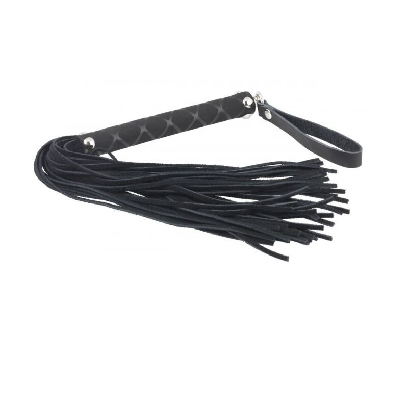 Rimba bőr korbács-40cm. pink