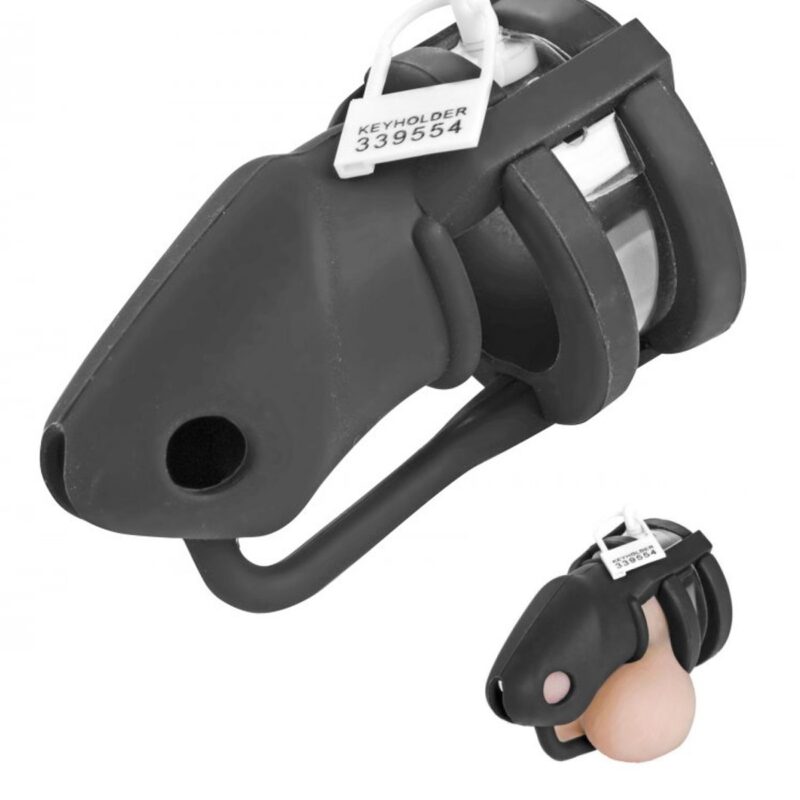 Shadow Locking Silicone Male Chastity Device.
