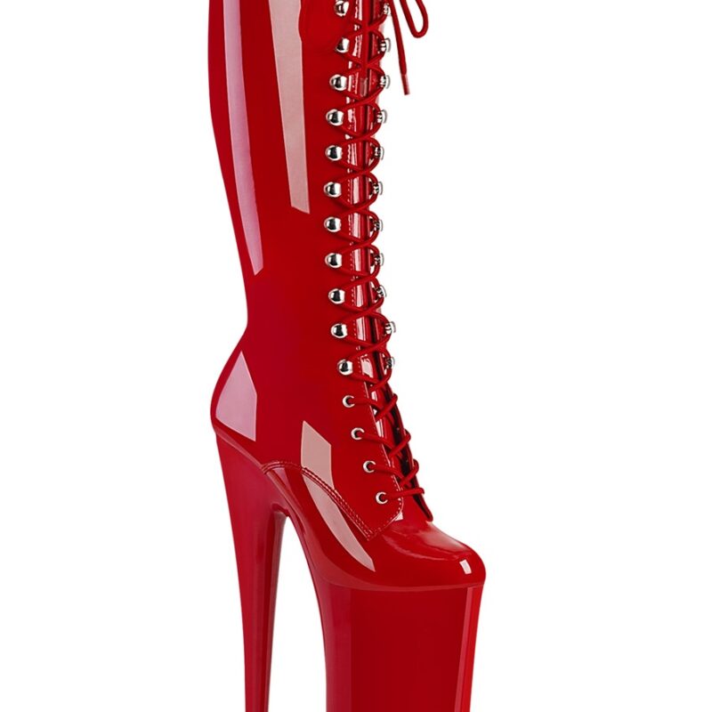 Pleaser piros lakk csizma,No.2020. 37-es