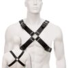 Kereszt-bőr férfi mellvért