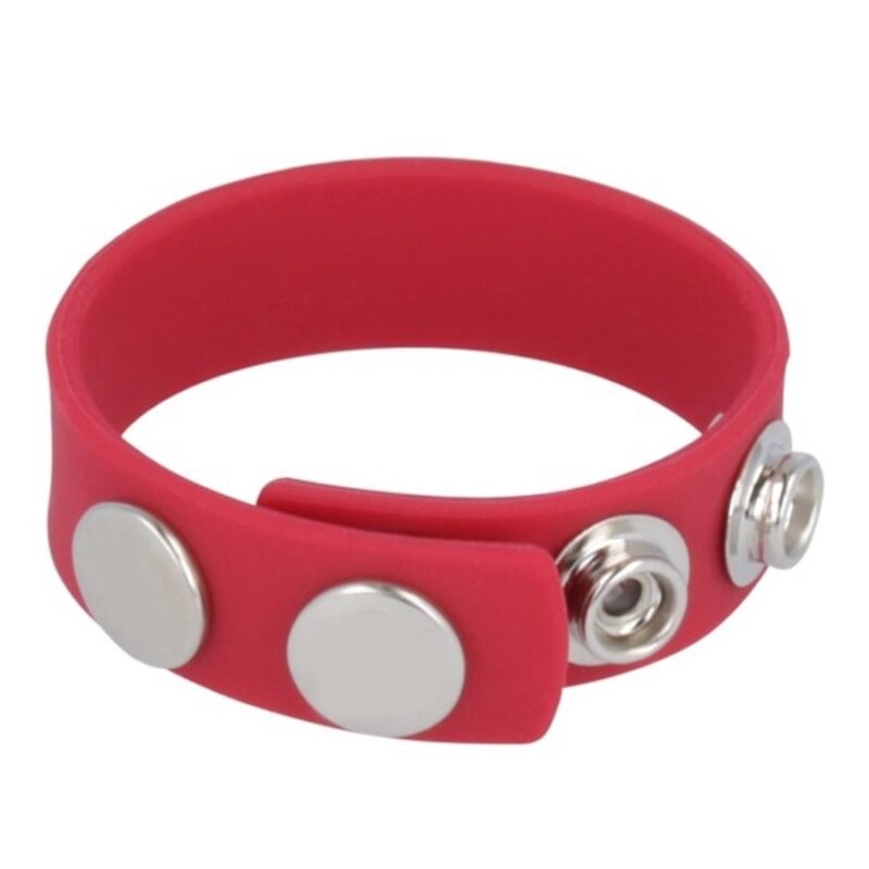 Piros szilikon herepánt.