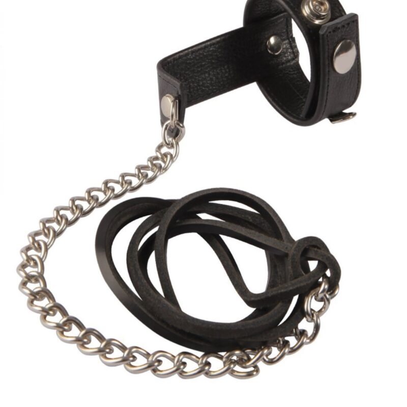 Bőr pénisz póráz.