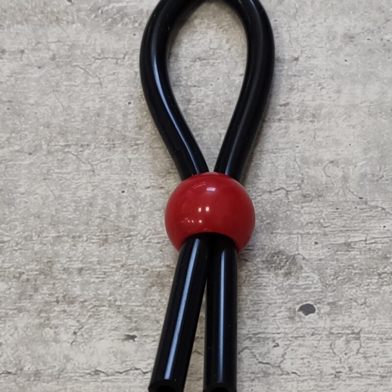 Szilikon péniszgyűrű ,állítható méretű -golyóval.