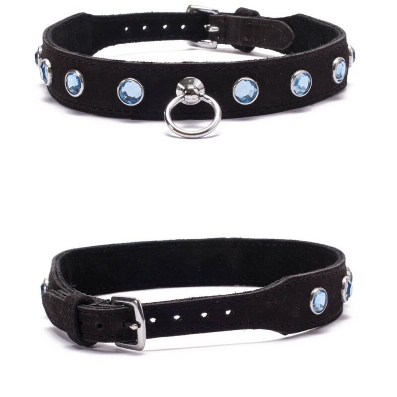 Crystal collar - Light Blue.