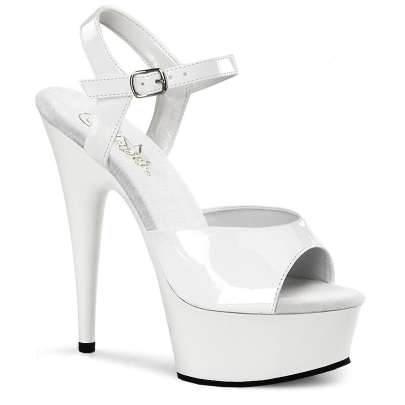 Pleaser Delight 609 fehér szandál. 36-os