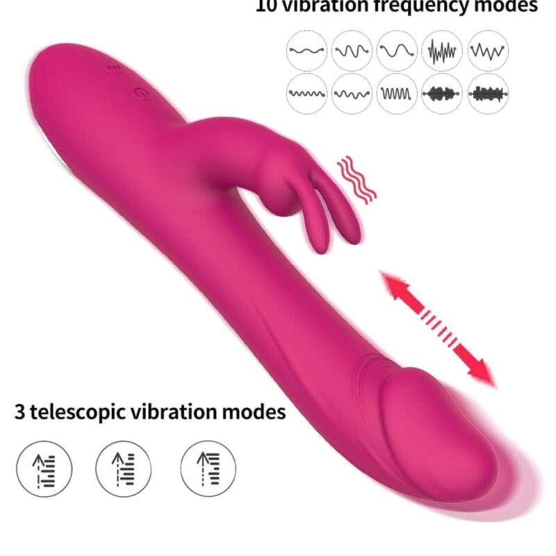 Alexis le-fel mozgó vibrátor,akkus Pink