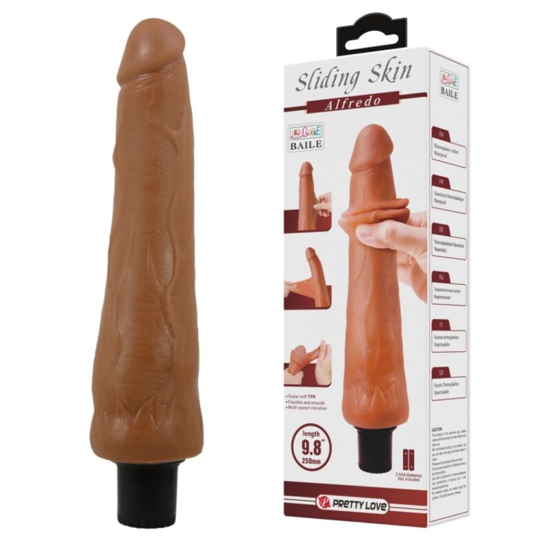 Alfredo Sliding Skin vibrátor,25cm.